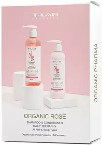 Набір для всіх типів волосся Rose Shampoo And Conditioner Set від бренду T-lab Professional 250/250мл