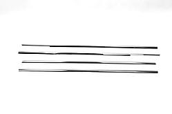 Хром молдинги скел Carmos для Honda Civic 7 Sedan 2001-2006 Нижня окантовка вікон Хонда Цивік 4 шт.