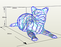 PaperKhan Набор для создания 3D фигур кошка кот котенок оригами паперкрафт фигура развивающий набор антистресс