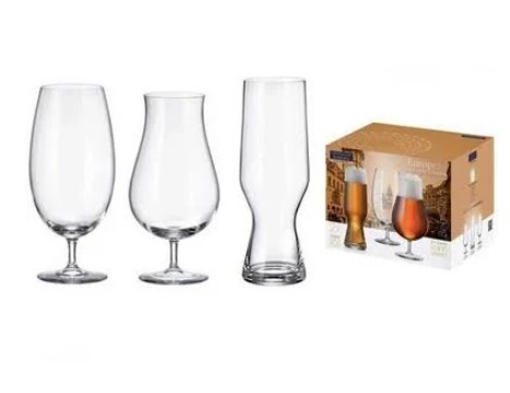 Набір пивний 6 шт (2шт*h-21 см 620мл, 2шт*h-20,5 см 800мл, 2шт*h-20,5 см 750мл), фото 1