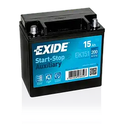 Mотоакумулятор Exide 15 ah EK151 (залитий і заряджений, технологія AGM)