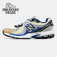 Мужские кроссовки New Balance 860v2 Aime Leon Dore Beige Blue, Весенние кроссовки Нью Беленс 860