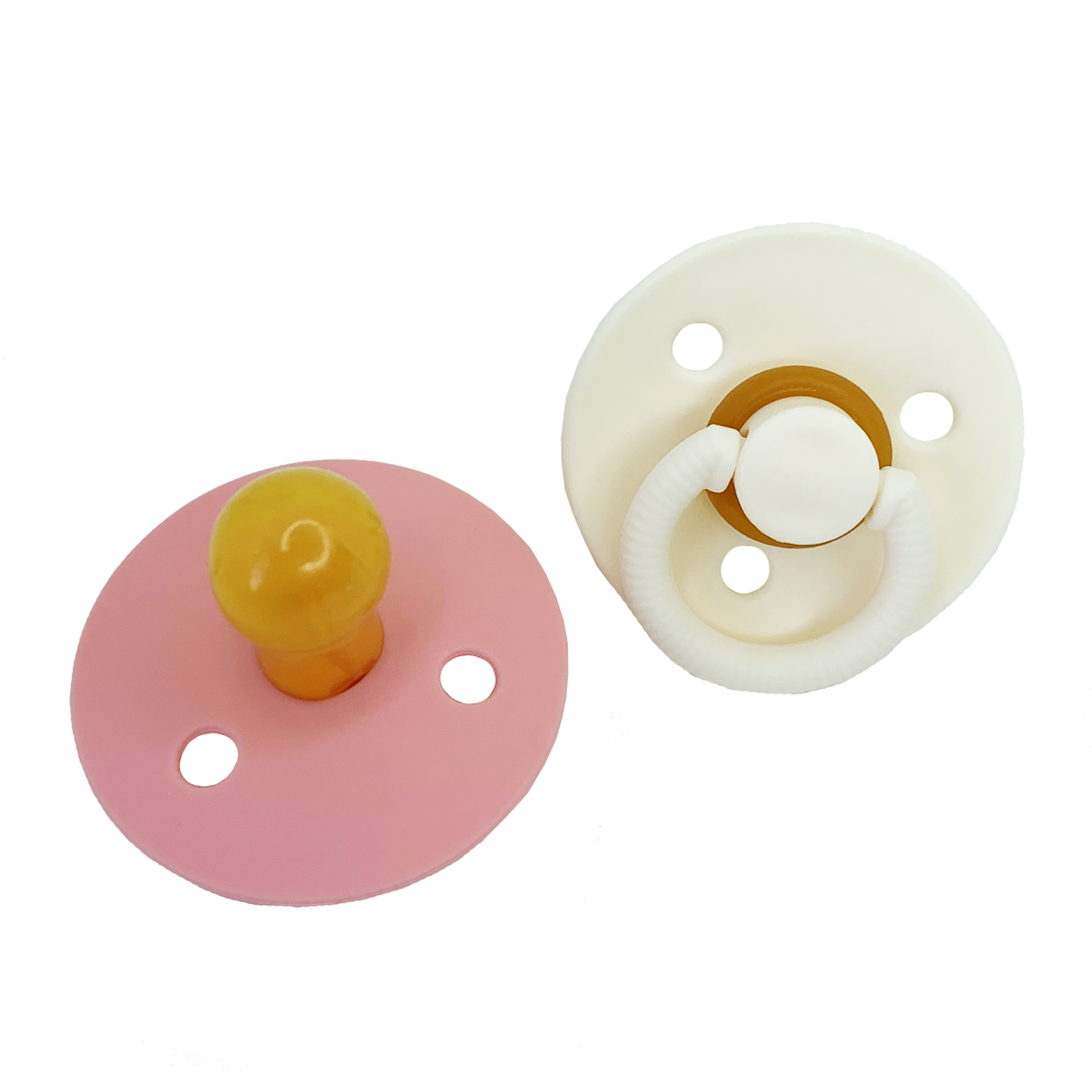 Набір пустушок латексних (рожево-бежевий) 12+