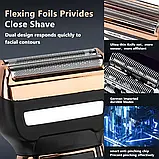 💜Машинка тример для стрижки волосся Gemei GM-595 Багатофункціональний тример 3в1, фото 4