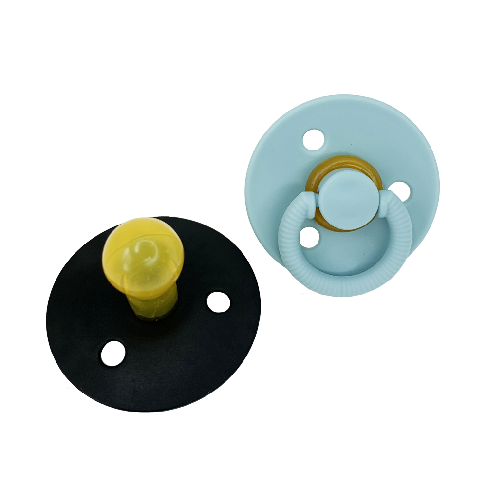 Набір пустушок латексних (блакитно-чорний)