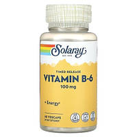 Solaray Vitamin B-6 100 mg 60 капсул DS