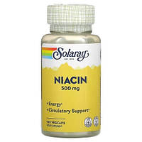 Solaray Niacin 500 mg 100 капсул DS