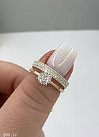 Каблучка з золотом 375 проби