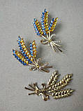 Колоски пшеніні Колосок Брошка українська значка патріотичні значки брош сувенір, фото 3