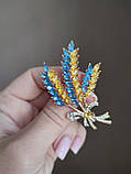 Колоски пшеніні Колосок Брошка українська значка патріотичні значки брош сувенір, фото 2