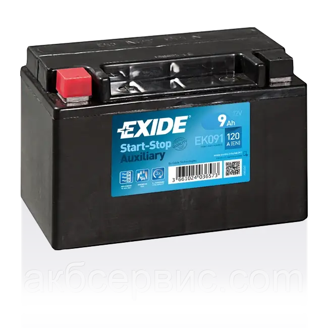 Допоміжний акумулятор старт-стоп Exide EK091