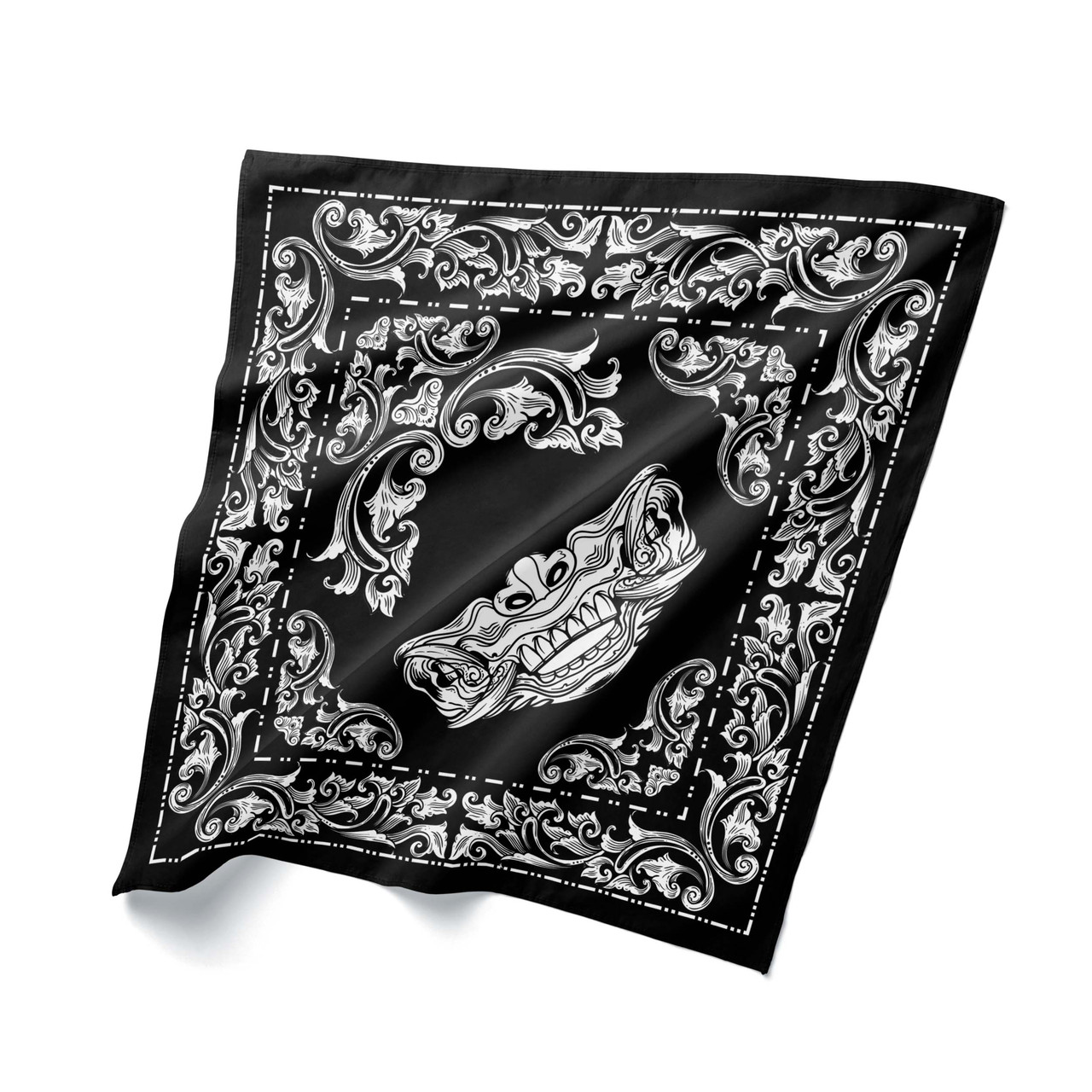 Бандана з візерунками, чорна, фото 1