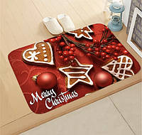 Новогодний декор, Коврик под дверь Рождественское печенье, коврик под елку,декор для Нового года, размер 40*60
