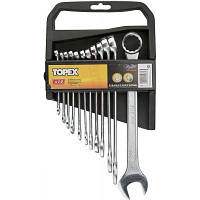Набор инструментов Topex ключей комбинированных 6-22 мм, 12 шт. 35D375 DAS