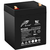 Батарея к ИБП Ritar AGM RT1245, 12V-4.5Ah, Black RT1245B DAS