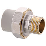 Згін Американка Поліпропілен 20 — 1/2" зовнішня PPR Чехія, фото 2