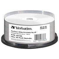 Диск BD Verbatim 25Gb 6x Cacke 25шт Wide Printable 43738 DAS