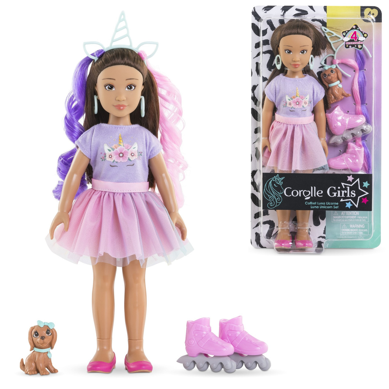 Лялька Corolle Girls Луна Стиль єдинорога з аксесуарами 28 см (9000600250), фото 1