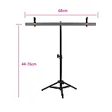 Набір стійка і 3 ПВХ фони 68 x 130 см Білий, Чорний, Сірий, фото 6