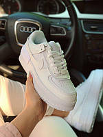 Женские кроссовки Nike Air Force 1 Shadow, Найк Еір Форс 1 шадов білі