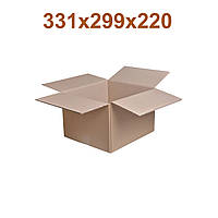 Картонна коробка | Гофроящик 331 × 299 × 220 коричневий