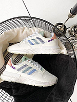 Женские кроссовки Adidas ZX500 RM Commonwealth, белый, Вьетнам Адідас ЗІКС 500 РМ Камонвелз білі