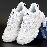 Мужские кроссовки Adidas Ozweego, белый, рефлектив, Вьетнам Адідас Озвіго білі рефлектив
