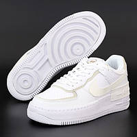 Женские кроссовки Nike Air Force 1 Shadow, Найк Еір Форс 1 шадов білі