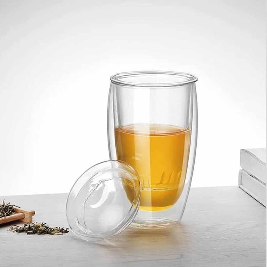 Стакан-заварник скляний Crane, 350 мл з подвійними стінками