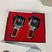 Заглушки для ремней безопасности на подарок в коробочке Toyota, BMW, Lexus, Mazda, Nissan, Subaru, Chevrolet