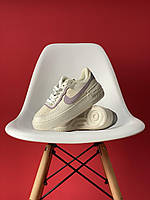 Жіночі кросівки Nike Air Force 1 Shadow Beige Violet (Бежевий) Найк Еїр Форс 1 Шадов 36