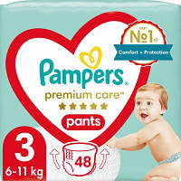 Подгузники Pampers Premium Care Pants Midi Размер 3 6-11 кг 48 шт 8001090759795 DAS