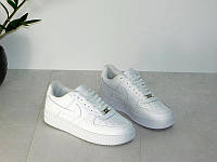 Мужские кроссовки Nike Air Force 1 Low, кожа, белый, Вьетнам Найк Еір Форс 1 Лов шкіряні білі