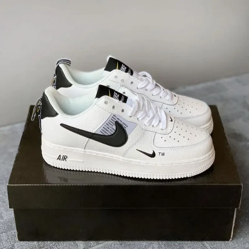 Женские кроссовки Nike Air Force 1 Low, кожа, белый, Вьетнам Найк Еір Форс 1 Лов - фото 1 - id-p2188215573