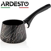 Турка для кофе Ardesto Black Mars 250 мл, черная, алюминиевая с гранитным покрытием