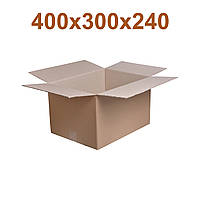 Картонна коробка | Гофроящик 400 × 300 × 240 коричневий