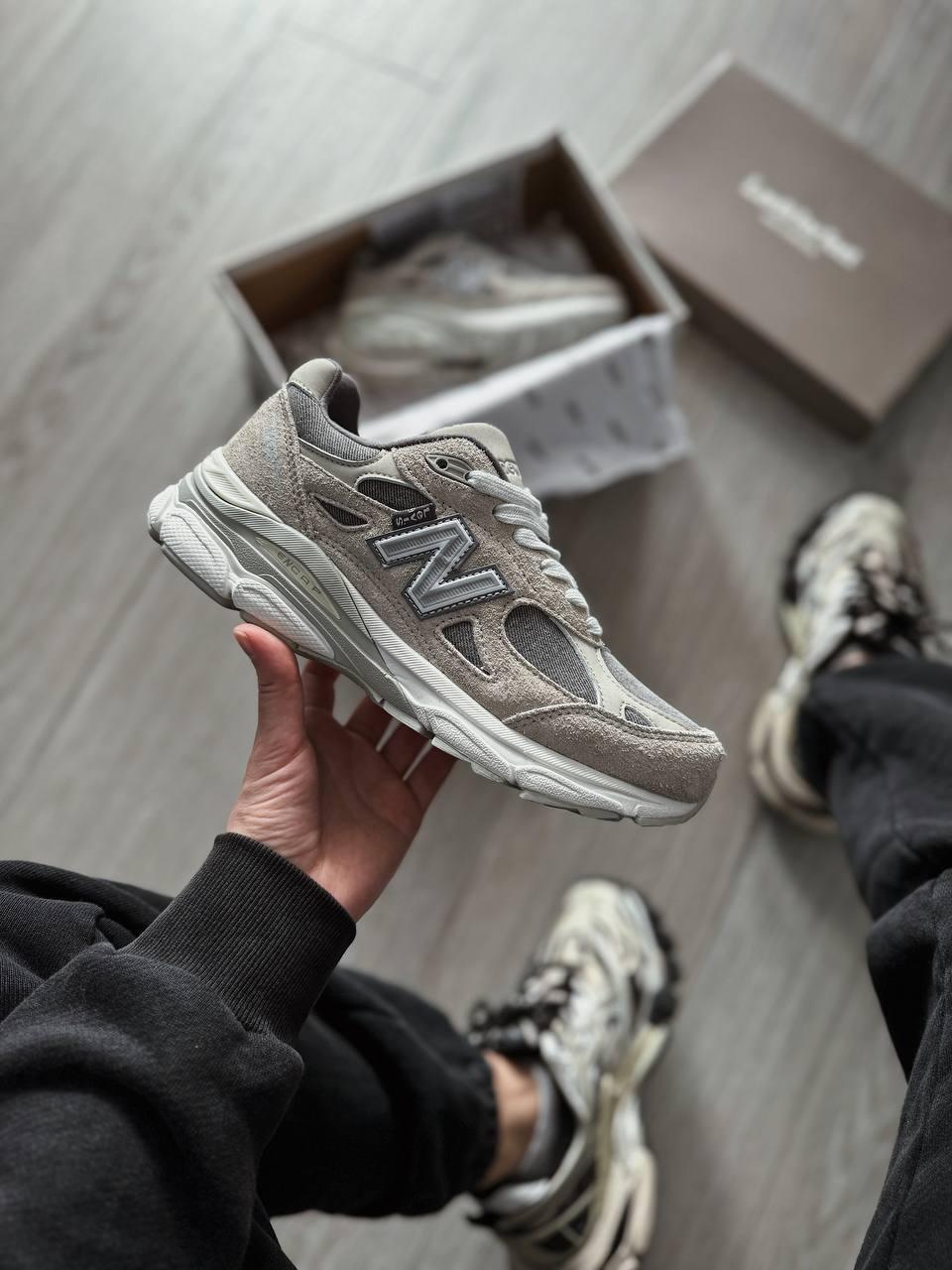 Кросівки чоловічі бежеві NB New Balance 990 x Levis Grey Beige (10489)
