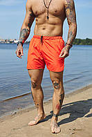 Мужские пляжные шорты оранжевые быстросохнущие короткие легкие летние шорты для плавания LOV