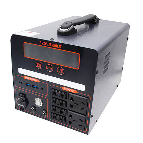 Багатофункціональна портативна зарядна станція QC-1120 (1500W, 1960Wh), фото 1