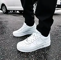 Мужские кроссовки Nike Air Force 1 Low, кожа, белый, Вьетнам Найк Еір Форс 1 Лов шкіряні білі