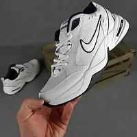 Мужские кроссовки Nike AIR MONARCH IV, (Найк Аір Монарх 4), кожа, белый, Вьетнам 42