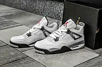 Женские кроссовки Air Jordan 4 Retro, кожа, белый, Вьетнам