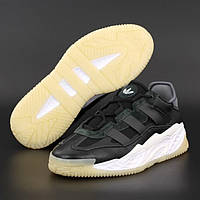 Мужские кроссовки Adidas Niteball, черный, белый, серый, рефлектив, Вьетнам 44