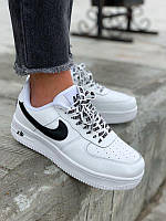 Женские кроссовки Air Force 1 Low, кожа, белый, Вьетнам 37