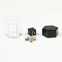 Реквизит для фокусов Волшебные игральные кубики в колбе 8 кубиков