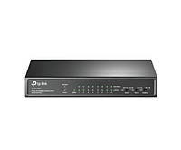 Комутатор TP-Link TL-SF1009P, 9 port 10/100M PoE Switch, 9 10/100M RJ45 ports including 4 PoE ports,