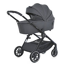 Універсальна коляска 2в1 El Camino GENESIS ME 1126 Asphalt Gray Темно-сіра, фото 2
