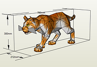 PaperKhan Набор для создания 3D фигур кошка кот котенок оригами паперкрафт развивающий набор подарок