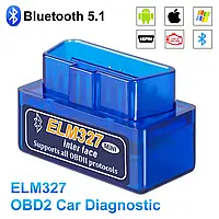 Мини Bluetooth ELM327 V2.1 OBD2 сканер диагностики авто