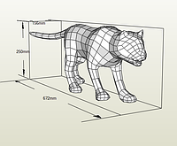 PaperKhan Набор для создания 3D фигур кошка кот котенок оригами паперкрафт развивающий набор подарок